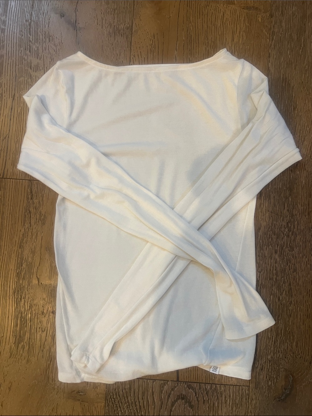 Women’s Lightweight Long-Sleeve Boatneck Top - White